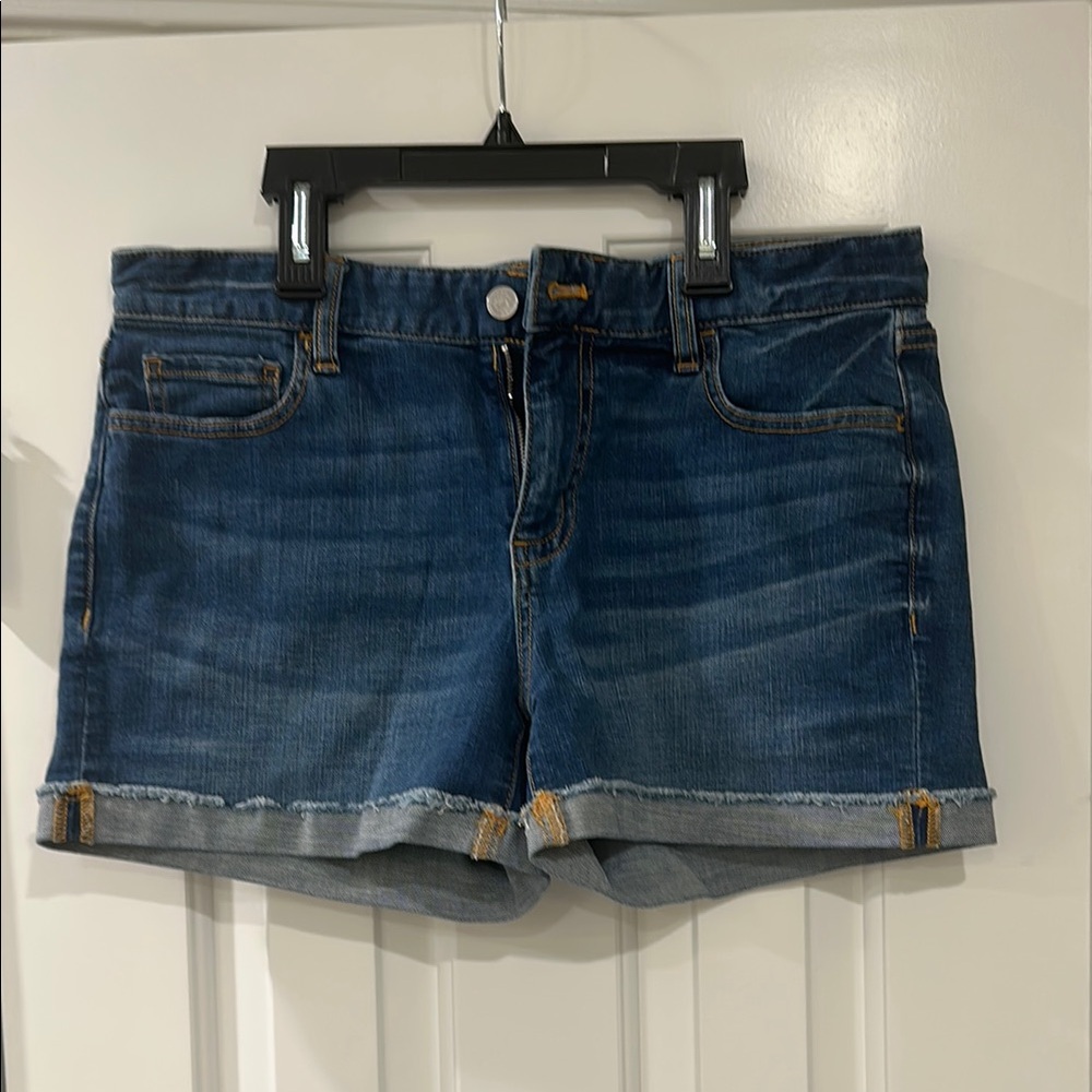 Vineyard Vines Blue Jean Shorts Cuffed Hem Distressed